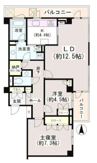 パークコート市谷薬王寺 3階