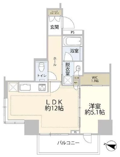 パークタワー上野池之端 8階