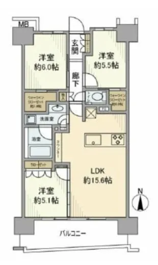 ガーデンクロス東京王子 5階