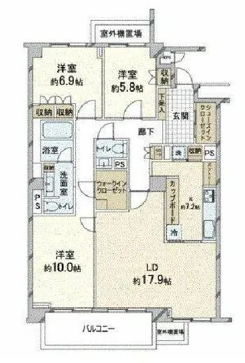 深沢パークマンション 5階