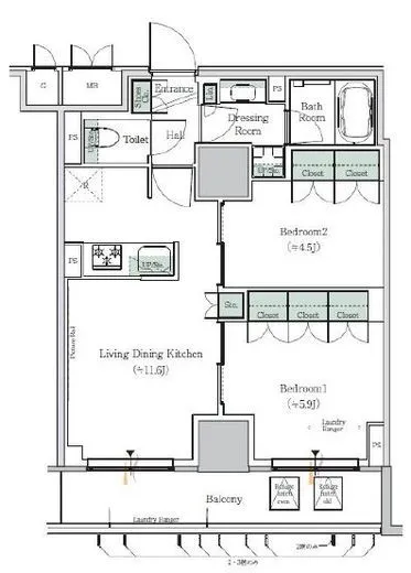 ONE ROOF RESIDENCE NISHI NIPPORI (ワンルーフレジデンス西日暮里) 1103