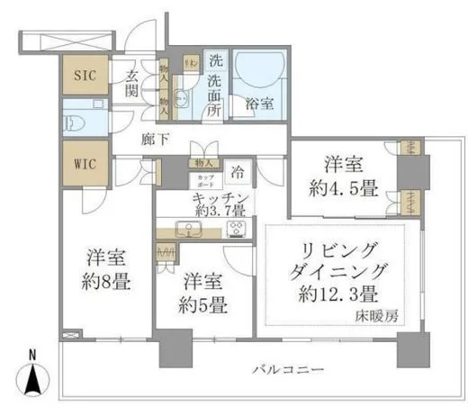 ブリリアタワー大崎 24階