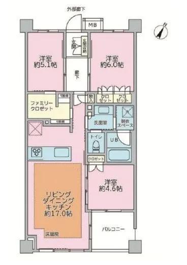 イニシアクラウド渋谷笹塚 2階