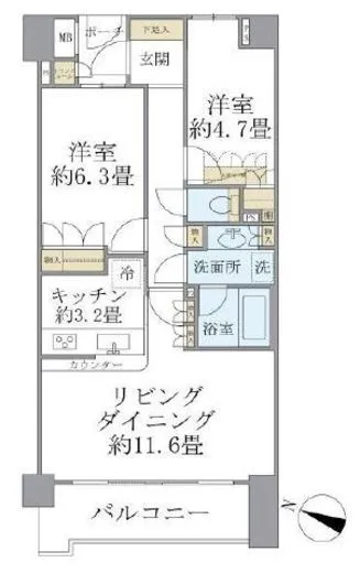 アールヴェール代々木 4階