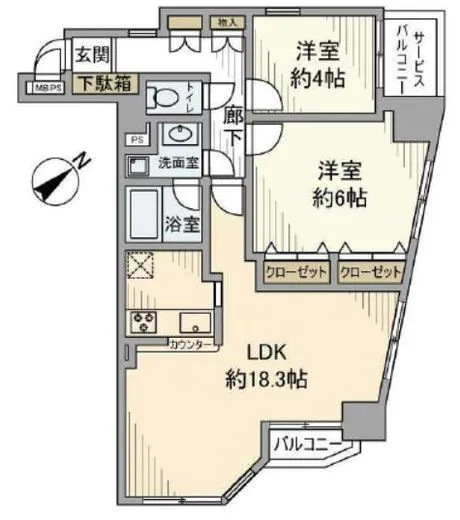 カテリーナ文京千駄木 6階