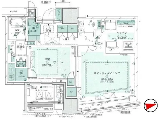 ザ・パークハウスグラン三番町26 2階