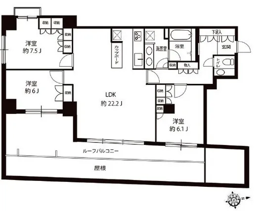 アパガーデンズ新宿戸山公園 5階