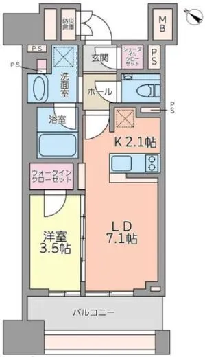 ドレッセ都立大学 3階