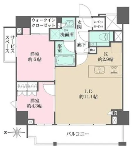 ザ・パークワンズ深川門前仲町 6階