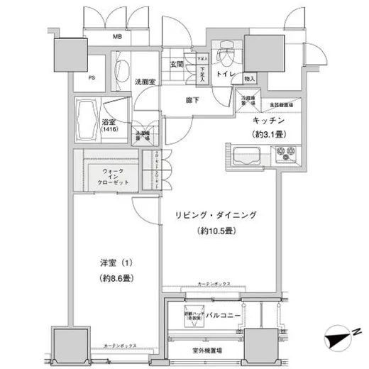 ウエストパークタワー池袋 2311