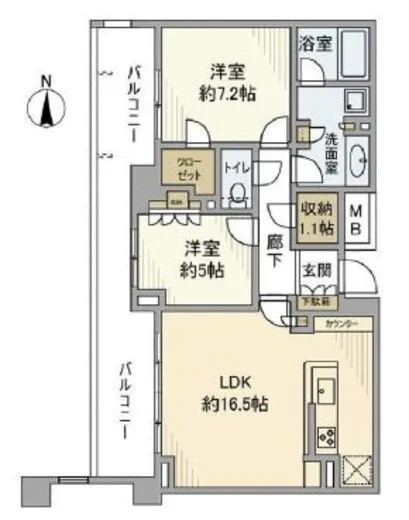 パークコート渋谷大山町ザプラネ 2階