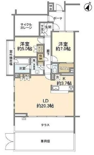 クラッシィハウス用賀一丁目 1階