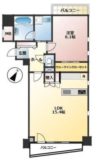 D'クラディアイヴァン代々木参宮橋 2階