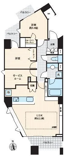 高田馬場デュープレックス2 8階