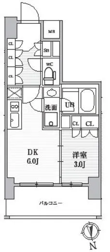 シーズンフラッツ上野稲荷町 202