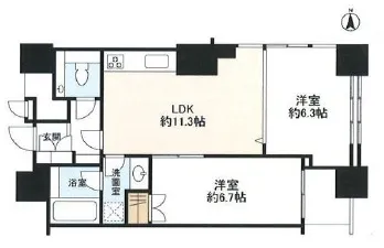 ザ・タワーズ台場 ウエスト 4階