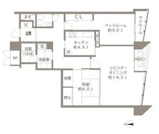 Shibaura Crystal 品川レジデンス 19階