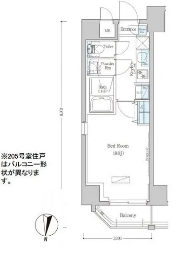 アーバネックス清澄白河2 E805