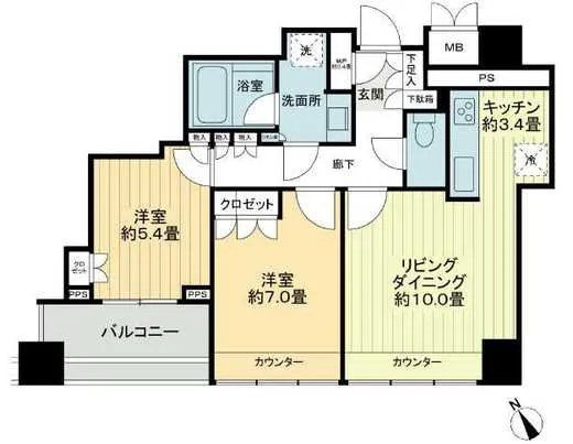 グランスイート麻布台ヒルトップタワー 16階