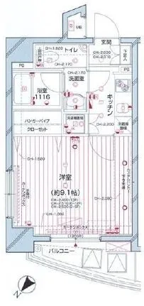 パレステュディオ中目黒 9階