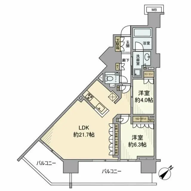 プラウドシティ方南町 4階